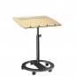 Preview: mobiles Stehpult steh-sitz-rolls drive R3-D1-12 Gestell schwarz Ahorn-Dekor Buero-Ideen